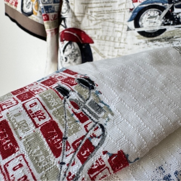 American Summer Motorcycle Textured Cotton Polo - Picture 7 of 7
